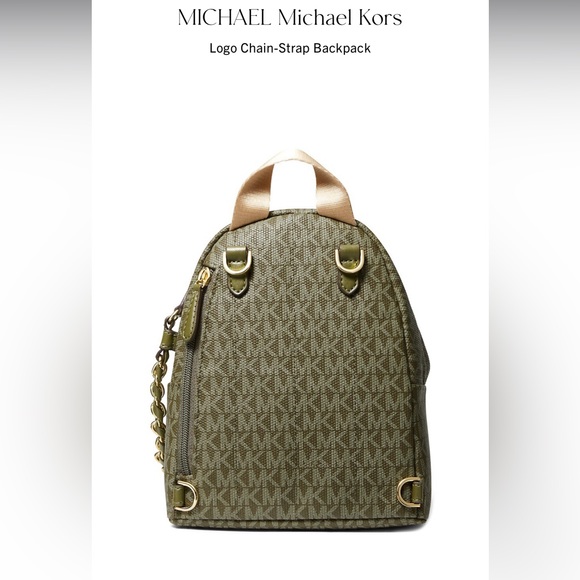 🌟New Michael Kors Logo Chain-Strap Backpack🌟 - Picture 10 of 11